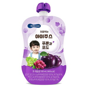 韓國【BEBECOOK】寶膳 7m+ 嬰幼兒綜合葡萄西梅汁 (100ml)