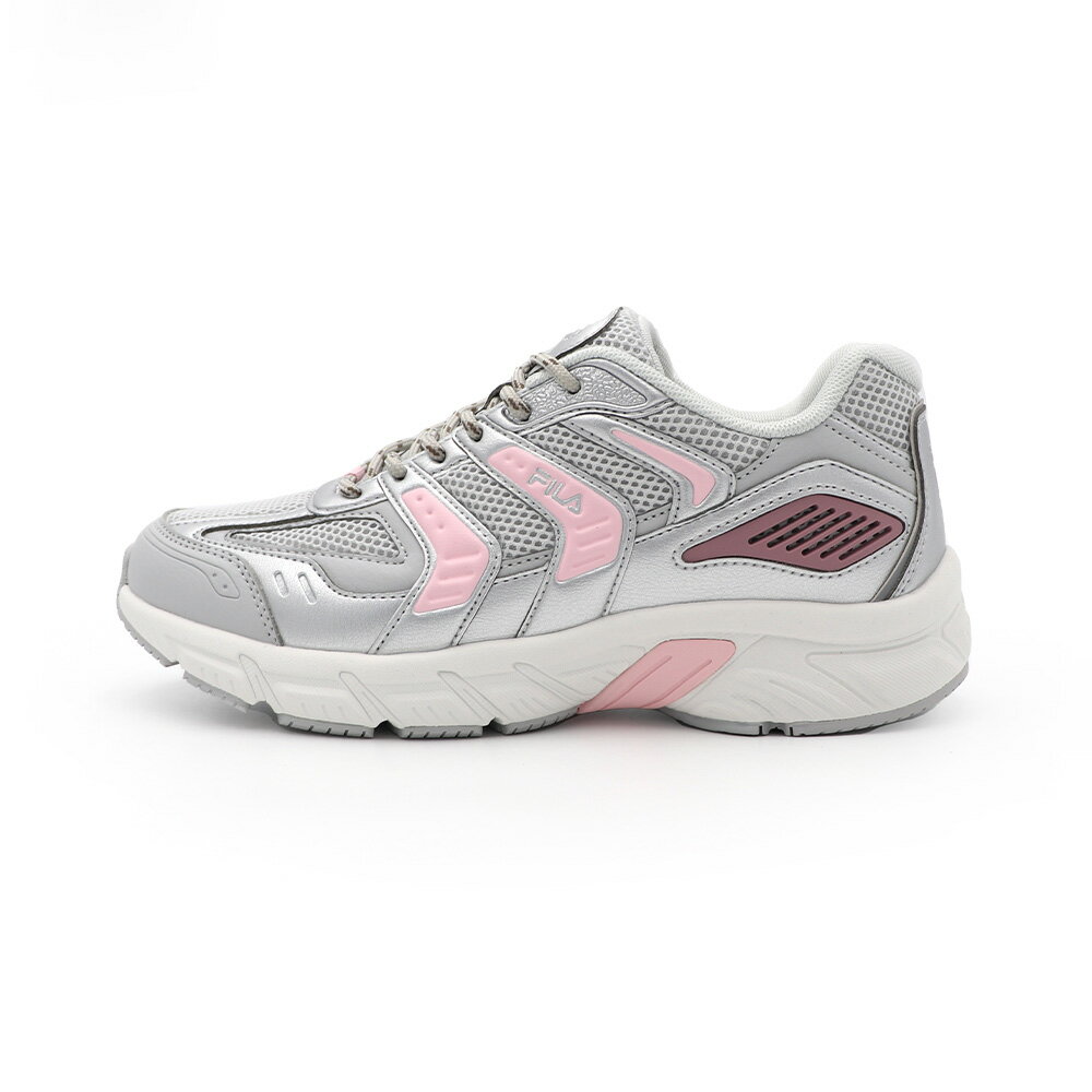 【全館滿額折】FILA  灰粉 休閒 復古 慢跑 運動鞋 女款 J3033【新竹皇家5-J308Z-855】