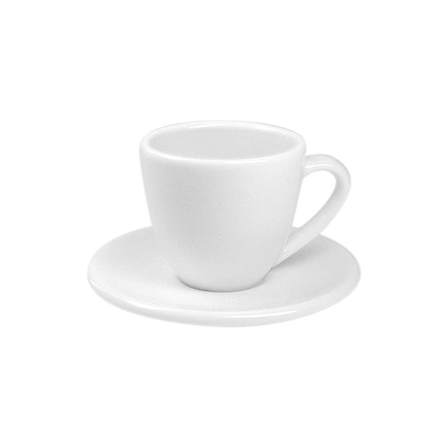 《富樂雅居》德國Konitz 1號 Espresso杯 白杯 營業用杯 4入杯盤組