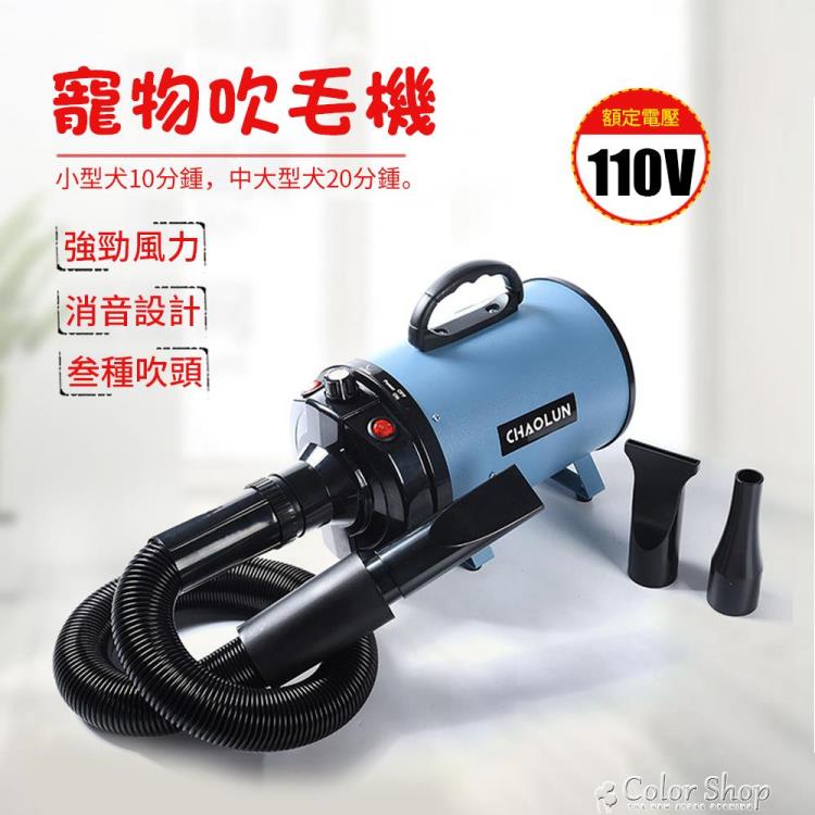 12h快速出貨 110V寵物美容吹水機/吹風機/吹乾機/ 大中小型犬.貓狗寵物大功率靜音寵物專用烘干 igo 果果輕時尚 全館免運