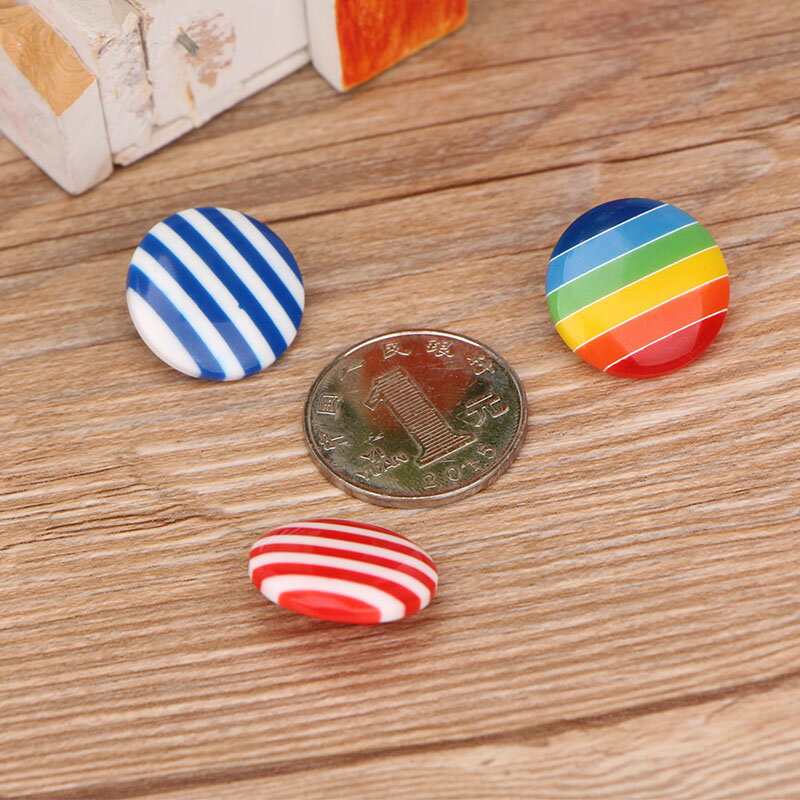 樹脂紐扣寶寶兒童毛衣外套紐扣彩虹條紋20毫米鈕扣裝飾扣包彩色