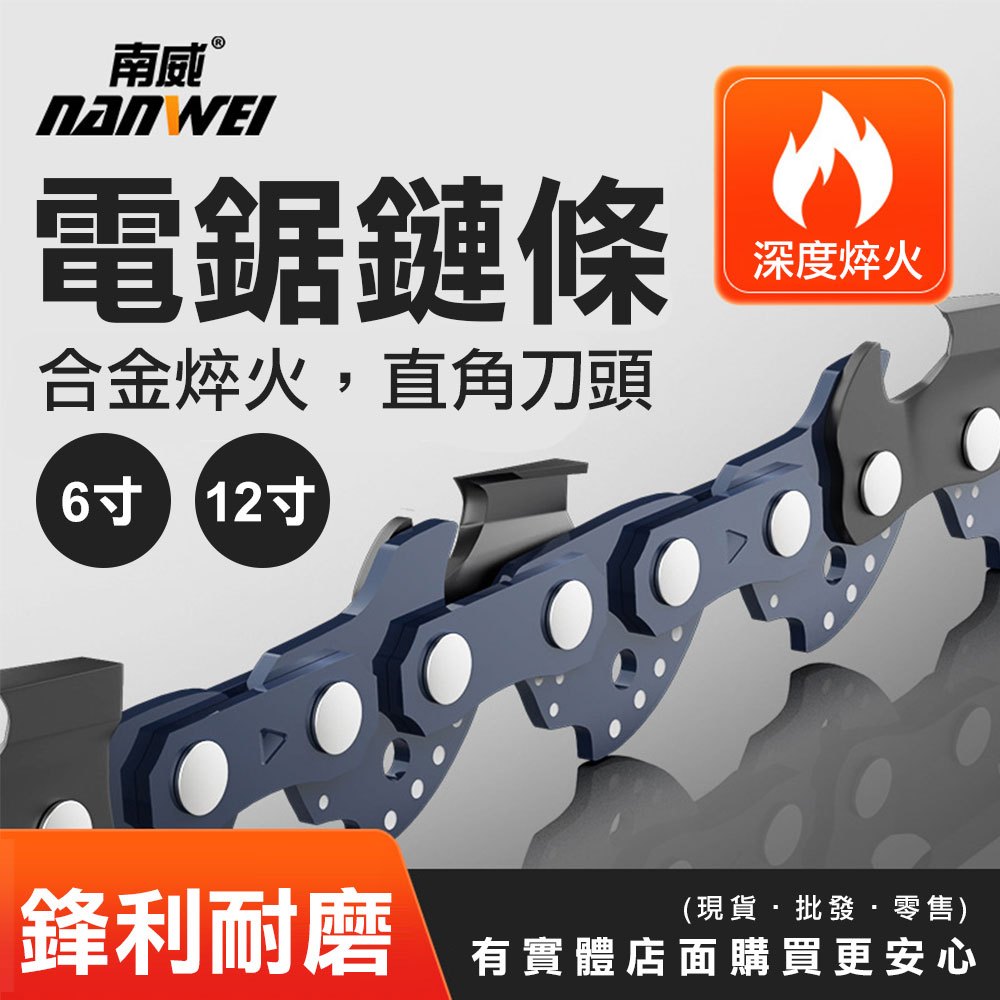 【現貨】電鏈鋸鍊條 電鋸鍊條 鏈鋸條 南威電鏈鋸鍊條 6寸 12寸 鏈條鋸 鏈鋸機 電動鋸 鏈鋸 伐木鋸 五金 興雲網購