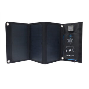 太陽能板 太陽能折疊包充電器SUNPOWER21W充電包手機戶外移動電源充電板 科凌旗艦店