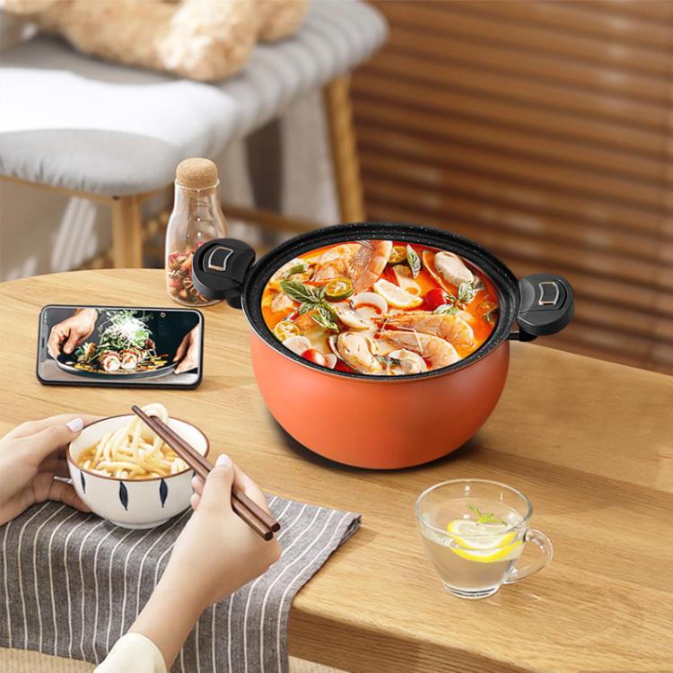 新款廚房快燉微壓鍋韓式家用多功能燜燒大容量不粘高壓鍋煮湯鍋