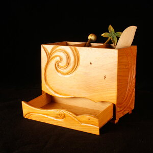 海天雲舞收納寶盒-台灣檜木手工製作-限量發行100個