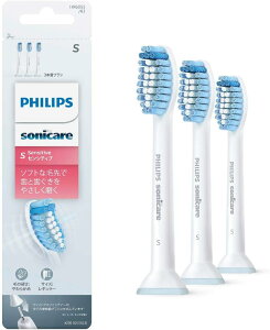 【日本代購】飛利浦Sonicare 電動牙刷替換刷頭敏感常規3支(9個月份) HX6053/63