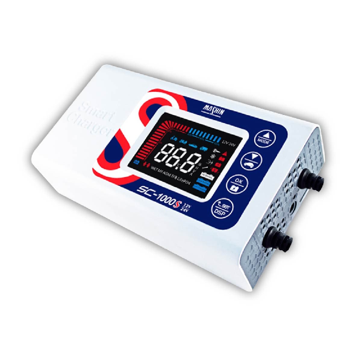 真便宜 MASHIN麻新 SC-1000S 智能型鉛酸/鋰鐵電瓶充電器