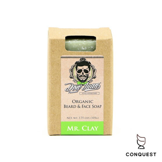 【 CONQUEST 】Don Juan Mr. Clay Soap 水鬼 洗臉皂 肥皂 鬍鬚清潔 香皂 全身皆可使用