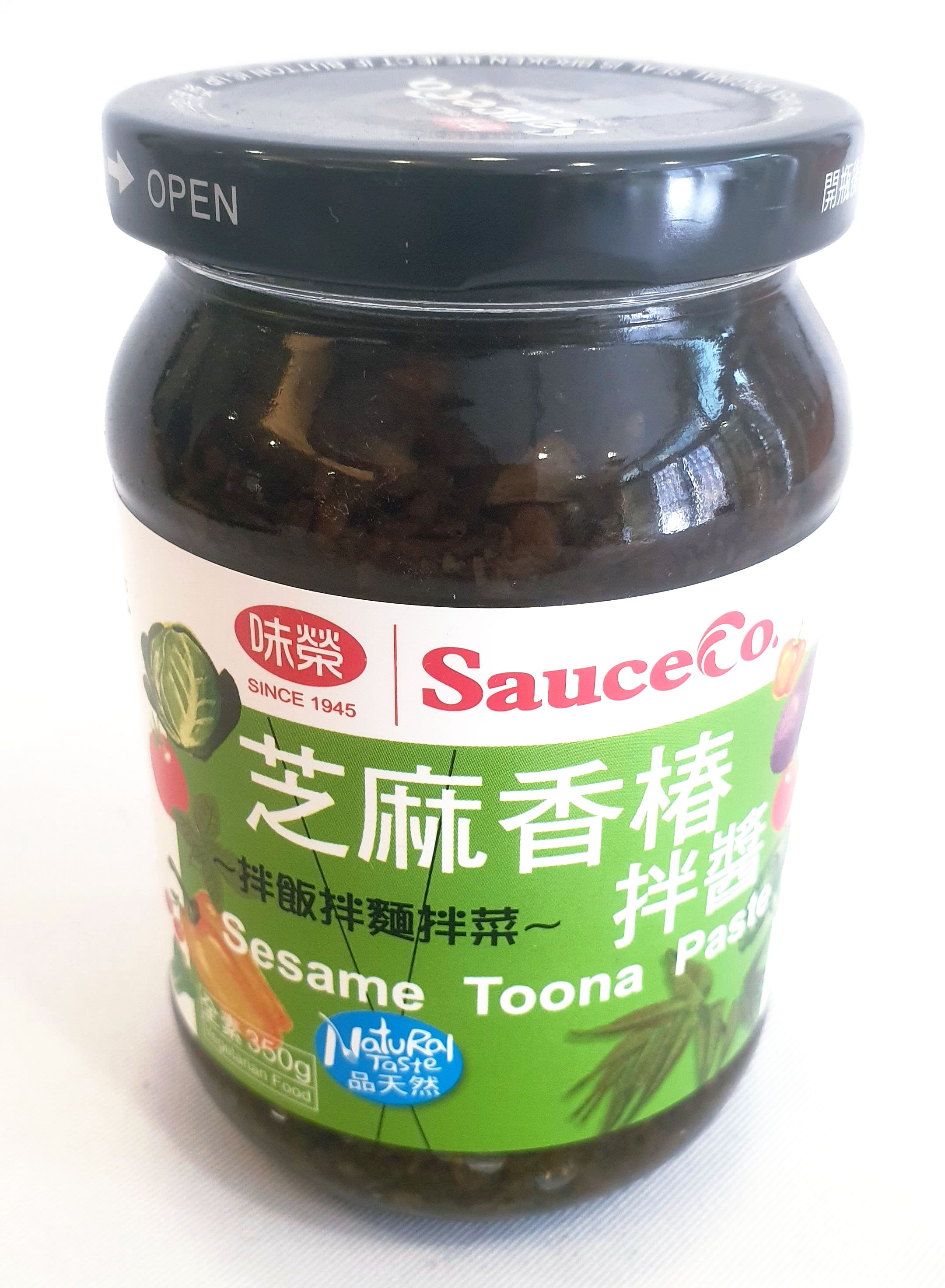 味榮 芝麻香椿拌醬 全素 350公克/罐 (台灣製造)