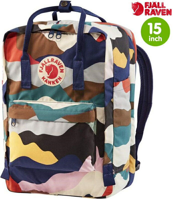 Fjallraven 瑞典北極狐 Kanken Art Laptop 15 筆電包/15吋電腦雙肩背包 23613 970 夏季景觀