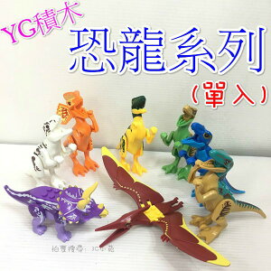 【Fun心玩】77021 (單隻入) YG積木 恐龍系列 恐龍 樂高 積木 兒童 玩具 公仔 (樂高Lego通用)