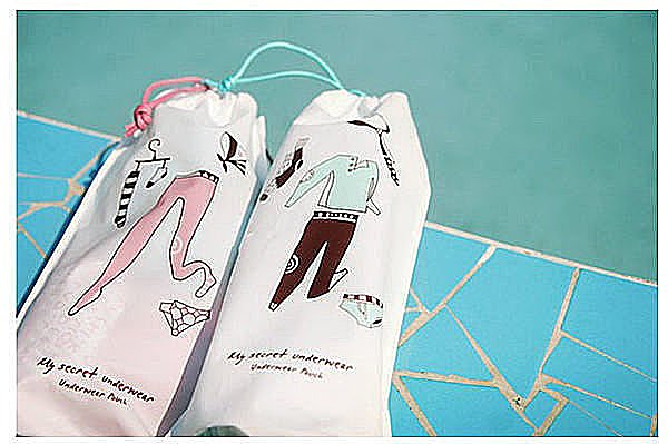 BO雜貨【SP1174】韓版旅行收納袋(內衣款2枚入) 旅遊 旅行收納包 旅行包包 束口袋 旅行用品