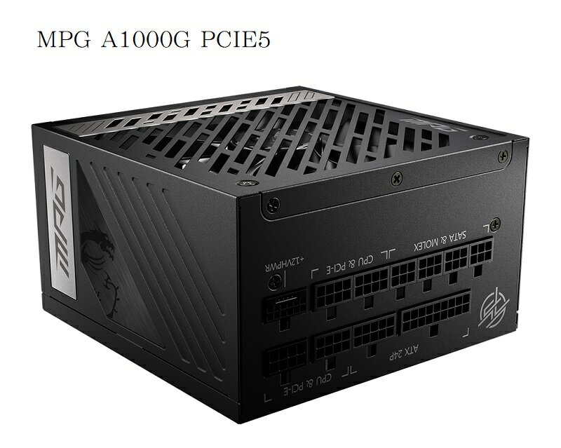 【最高現折268】MSI 微星 MPG A1000G PCIE5 1000W 電源供應器