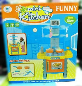 [兒童玩具]好奇聲光廚房玩具組