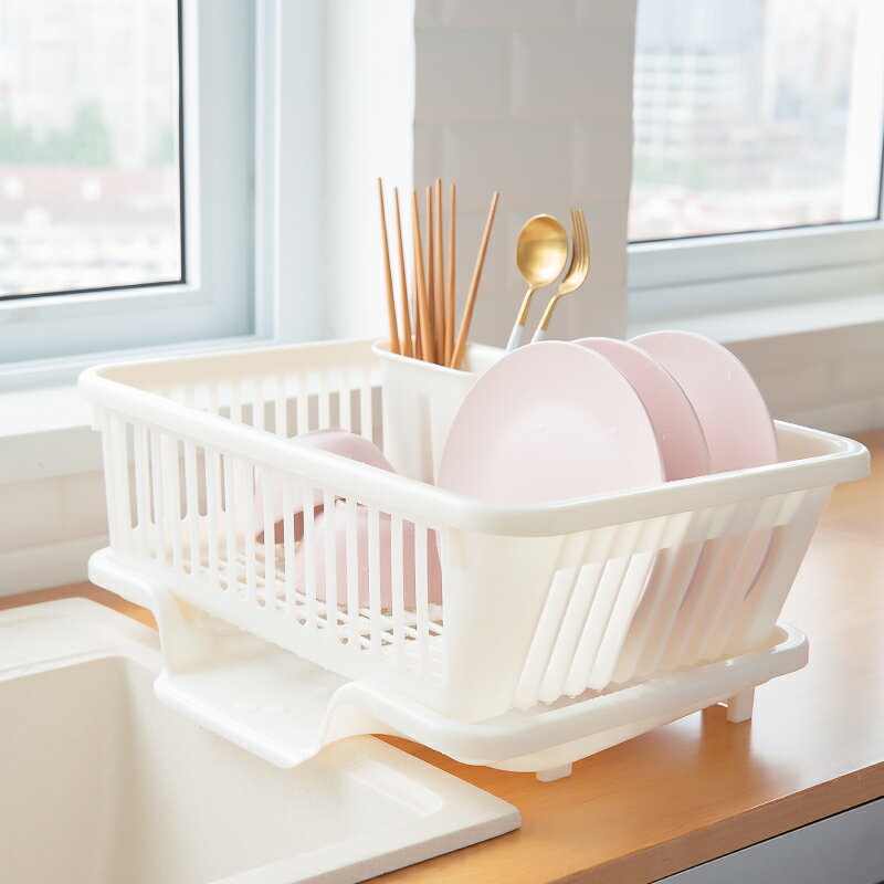 日本進口碗架瀝水架廚房水槽碗碟收納架家用碗盤碗筷架奶瓶瀝水籃