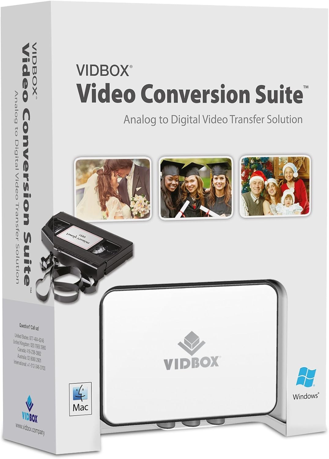 [4美國直購] VIDBOX VCS2M USB VHS 轉 DVD 燒錄 適 Mac OS 10.12 後 PC Windows 11 10 Video Conversion