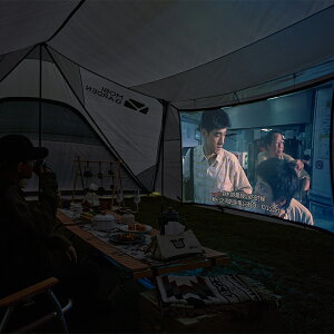 牧高笛戶外露營100英寸流動銀幕便攜家用可折疊投影儀電影幕布YC