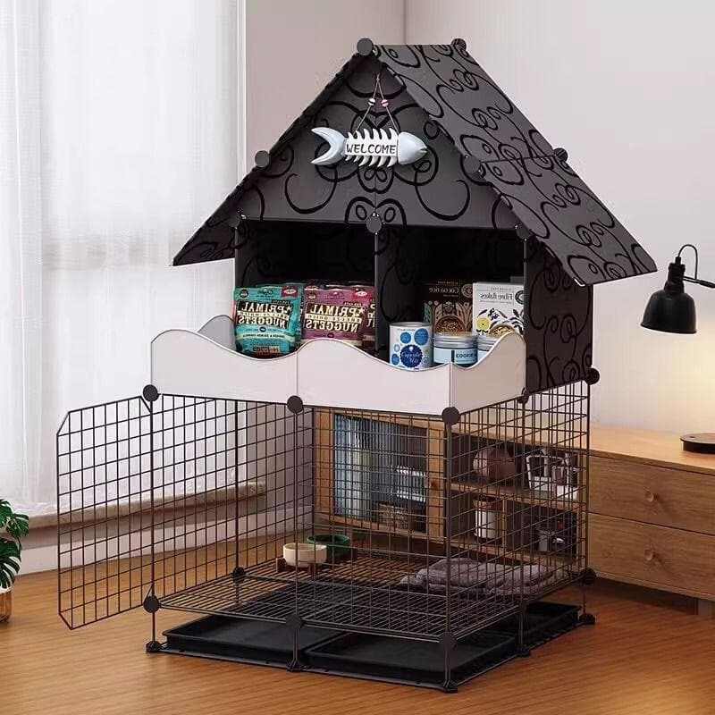 【店長推薦】狗籠子小型犬泰迪貓籠帶廁所分離中型柯基室內家用大