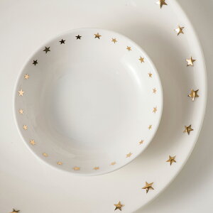 陶瓷味碟創意可愛星星小碟子北歐風蘸料醬油碟調料碟骨碟家用日式