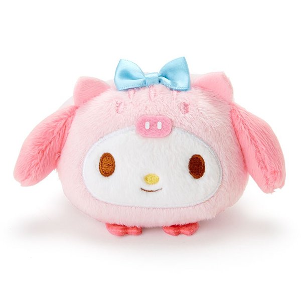 日貨 美樂蒂 玩偶 娃娃 豬 蝴蝶結 擺飾 玩具 My Melody 三麗鷗 正版 J00030630