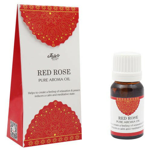 [綺異館]印度香氛精油 紅玫瑰 10ml JAIN'S RED ROSE pure aroma oil