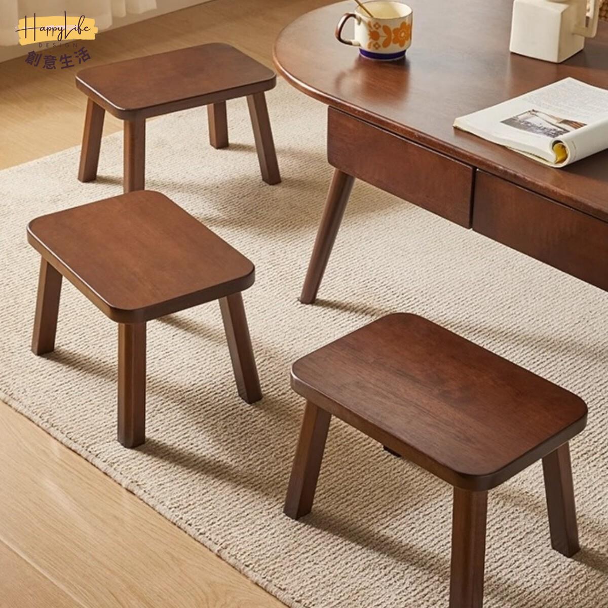 家用實木浴室矮凳