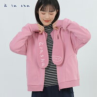 a la sha 搖粒絨綁帶造型連帽外套 a la sha 搖粒絨綁帶造型連帽外套