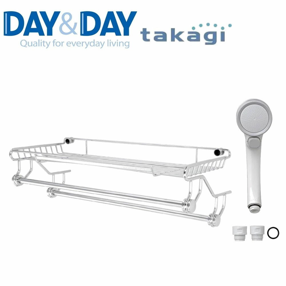 【 DAY&DAY】不鏽鋼毛巾置物架 贈TAKAGI可止水切換把手ST2298L-2A