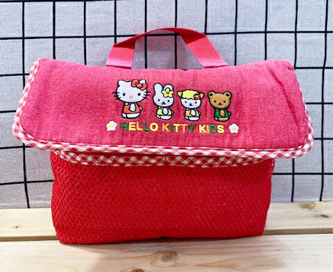 【震撼精品百貨】Hello Kitty 凱蒂貓 日本SANRIO三麗鷗KITTY兩用手提袋腰包-紅朋友*09769 震撼日式精品百貨
