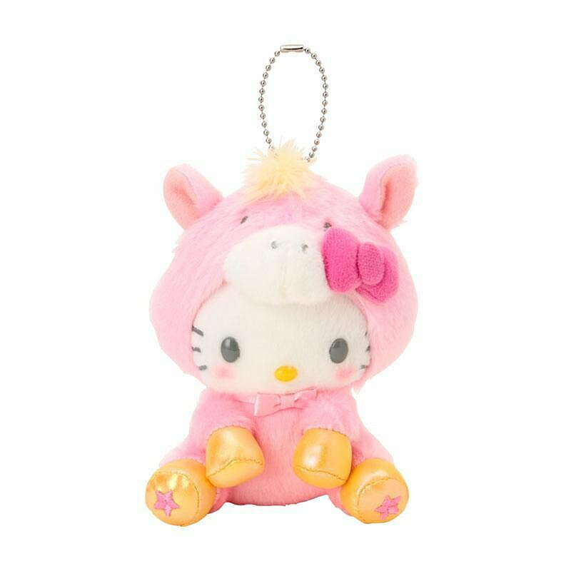 【震撼精品百貨】Hello Kitty 凱蒂貓~日本SANRIO三麗鷗 KITTY絨毛玩偶吊飾-馬年*22216