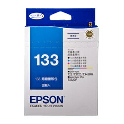 EPSON C13T133650 NO.133 墨水匣量販包(四顆包裝)【三井3C】