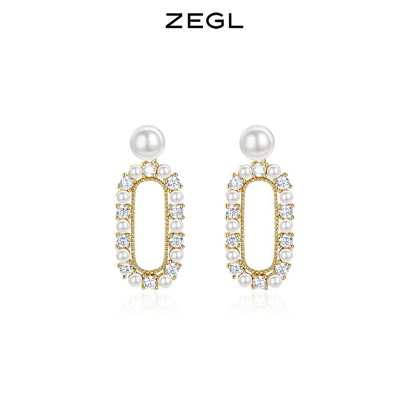 ZEGL設計師復古巴洛克耳環女高級感輕奢耳釘小眾設計925銀針耳飾