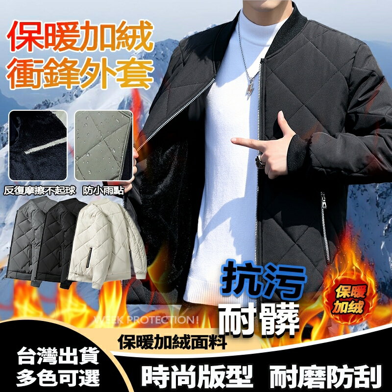 WeeK 棉衣外套 鋪棉保暖大衣 男工裝棉服 寬鬆外套 保暖外套 防風外套 加厚保暖 羽絨外套 加絨工裝 加厚男裝
