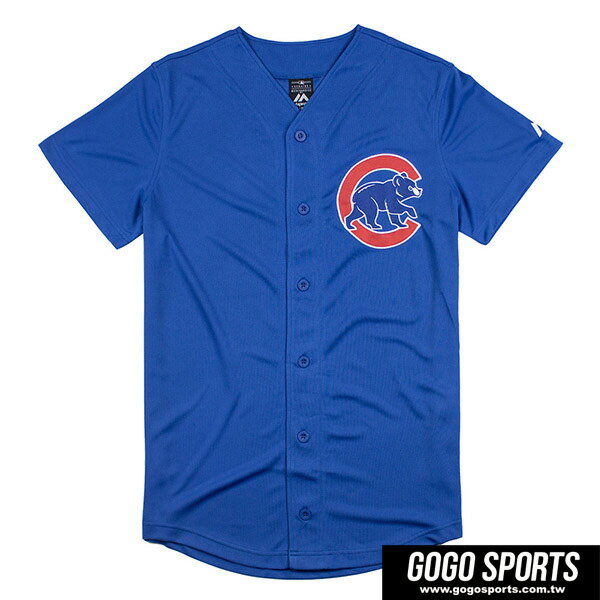 【滿2件再95折】【毒】MLB CHC 芝加哥小熊 經典款 LOGO 藍色 棒球球衣