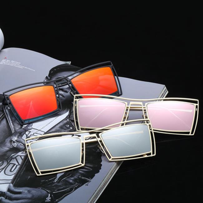 (現貨特價‧快速出貨)50％OFF SHOP【J022428GLS】2017新款韓版時尚太陽眼鏡潮 復古炫彩墨鏡女連體框太陽眼鏡批發
