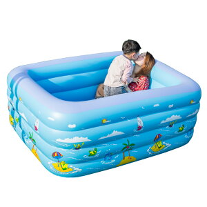 可升降新生童寶寶家用遊泳池充氣洗澡桶保溫加厚成人泡澡桶