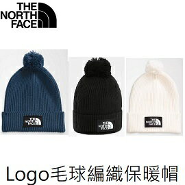 [ THE NORTH FACE ] 中性 Logo毛球編織保暖帽 / NF0A3FN3