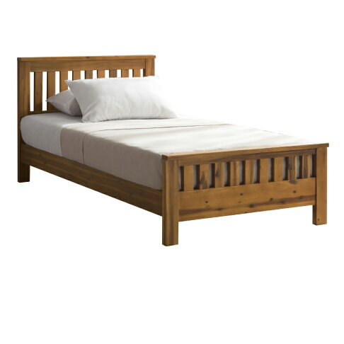 Sally 莎莉柚木本色全實木床台 3.5尺 實木製造、低甲醛、單人床、單人床架、柚木實木、實木床板【myhome8居家無限】★APP下單享點數4% 1