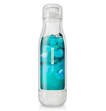 金時代書香咖啡 Driver 防撞玻璃保冷瓶 500ml 白色 DR-BY29001A-WH