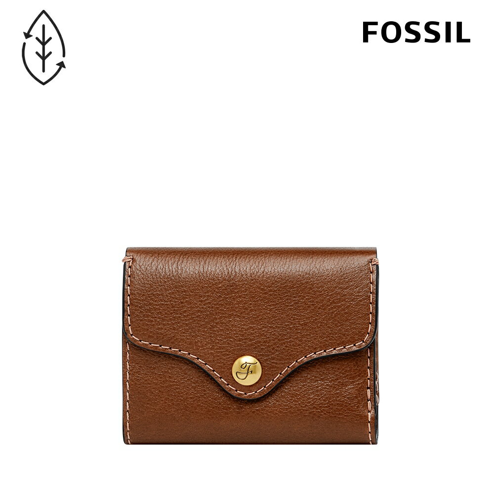 送禮首選★FOSSIL Heritage 輕巧型真皮短夾-咖啡色 SL8231200【美國時尚品牌】 附防塵袋+提袋【全館滿額折價★FOSSIL全系列包夾送美妝蛋】