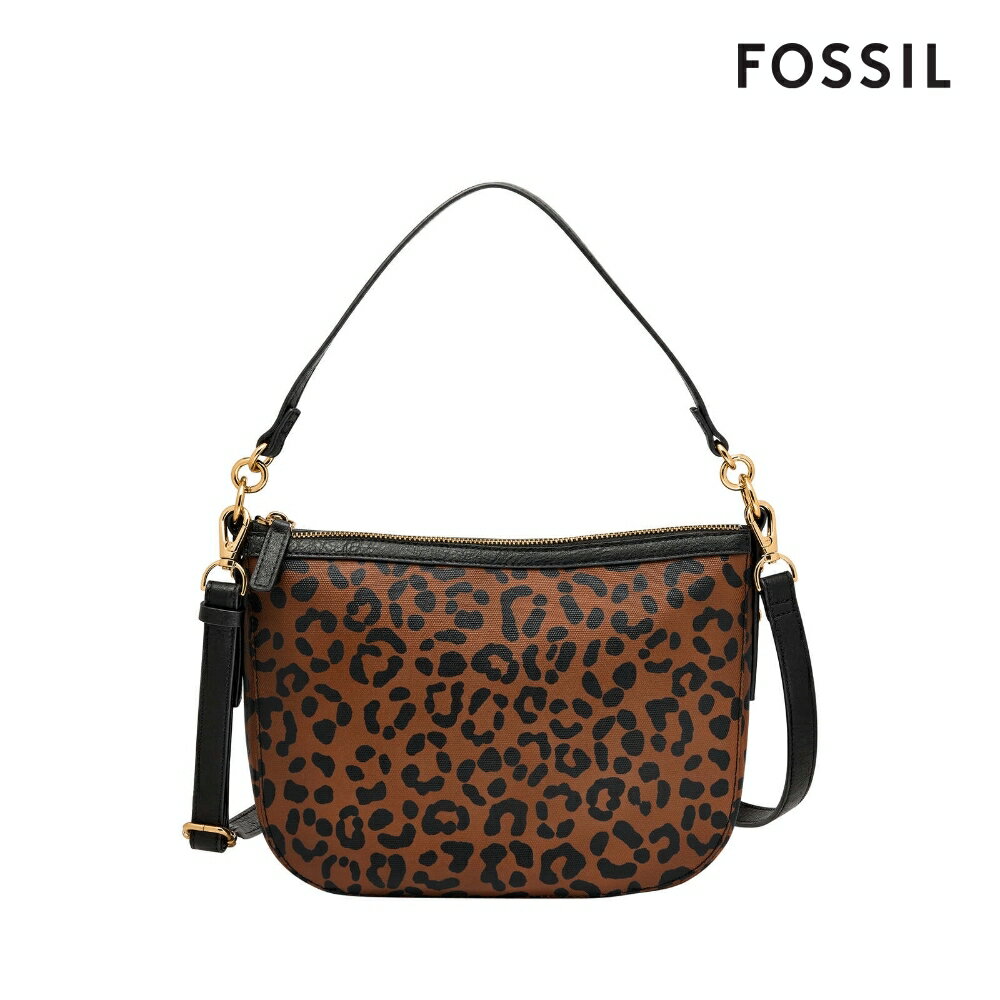 送禮首選★FOSSIL Jolie 新月斜背包-豹紋 ZB11099234【美國時尚品牌】 附防塵袋+提袋【全館滿額折價★FOSSIL全系列包夾送美妝蛋】