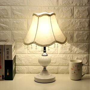 桌燈歐式臥室裝飾婚房溫馨個性檯燈創意現代可調光LED節能床頭燈小夜燈【林之舍】