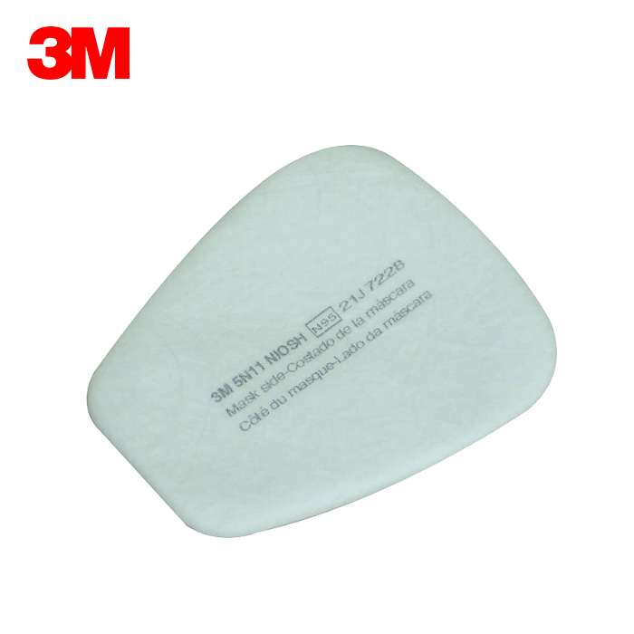 3M 5N11 濾棉 (10片/盒)  適用於3M 6200/6800系列防毒面具，需搭配501濾蓋使用