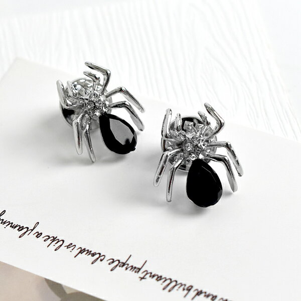 西裝別針 蜘蛛黑鑽胸針【NCD34】