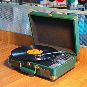 便携式黑胶唱片机复古老式留声机欧式电唱机黑胶唱机蓝牙客厅摆件