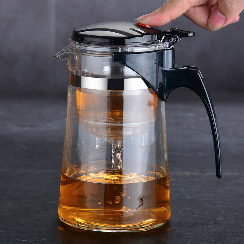 玻璃杯大容量1000ml漂移漂逸杯泡茶壺套裝家用懶人沖茶器沏茶