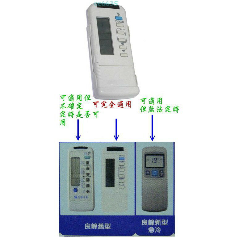 破盤大特價 全新 (庫存品) 原廠 良峰 冷氣 遙控器(螢目黑了)