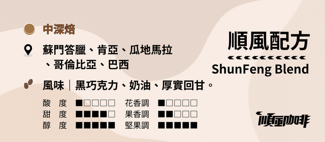 【順風咖啡】 咖啡豆｜鑑定士配方豆｜順風配方 (精品咖啡/中深焙/新鮮烘焙/227g) 1