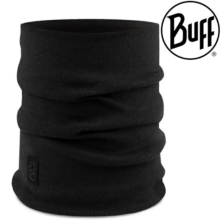 Buff  Merino Heavyweight 耐寒素色美麗諾羊毛領巾 110963 干邑黑