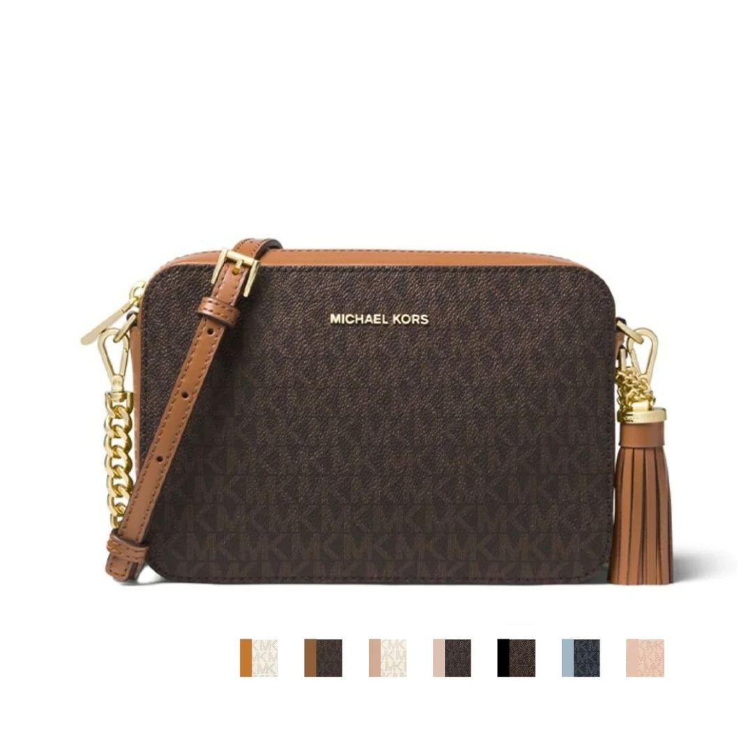 精選★MICHAEL KORS Ginny中號徽標單肩斜挎包OUTLET32F8GF5M2B(現貨+預購)【夏日美包★菲尼斯 國際精品↘3折起】 0